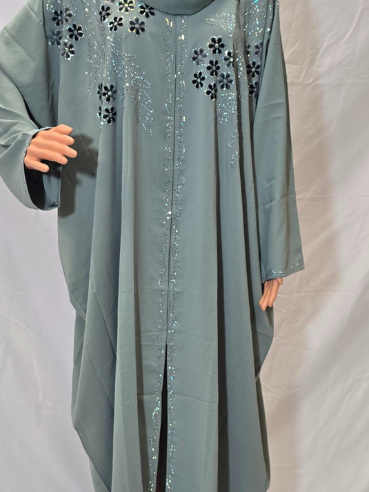 Translation missing: en.Lula Embroidered Floral Abaya